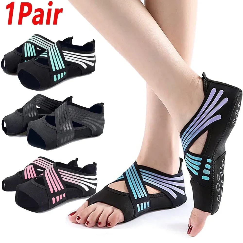 Yoga Fitness Dance - 1 Par de Sapatos Profissionais Antiderrapantes