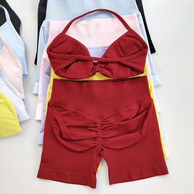 Yoga Fitness Kit - Conjunto Esportivo HISTELLO para Mulheres, Top