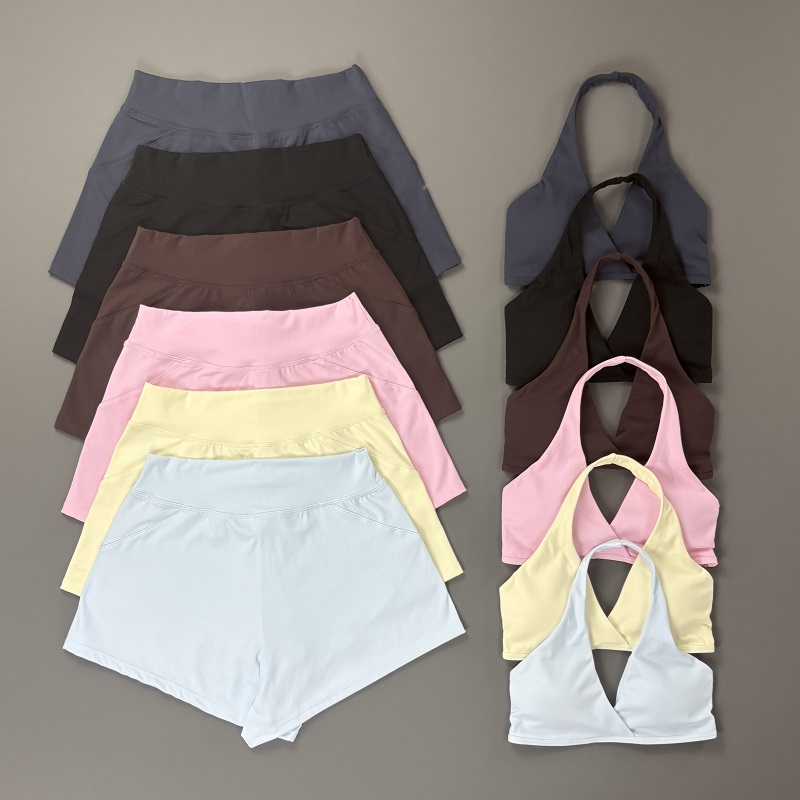 Yoga Fitness Kit - Conjunto de Shorts de Treino Feminino