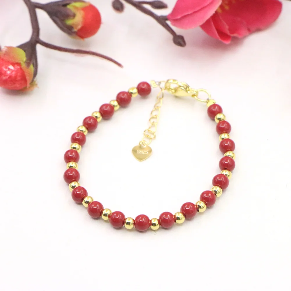 Yoga Fitness Gifts - Charme adorável bebê batismo pulseira pedra