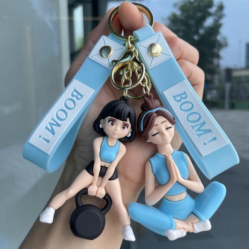 Chaveiro de Silicone Criativo  - Yoga Fitness Gifts avaliação e preço
