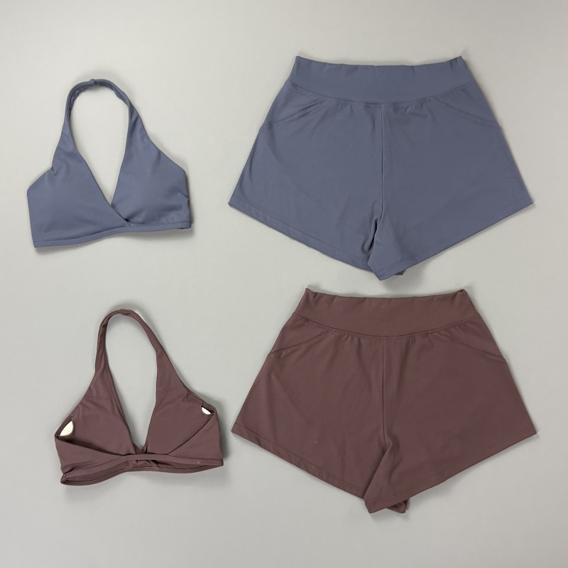 Conjunto de Shorts de Treino F - Yoga Fitness Kit avaliação e preço