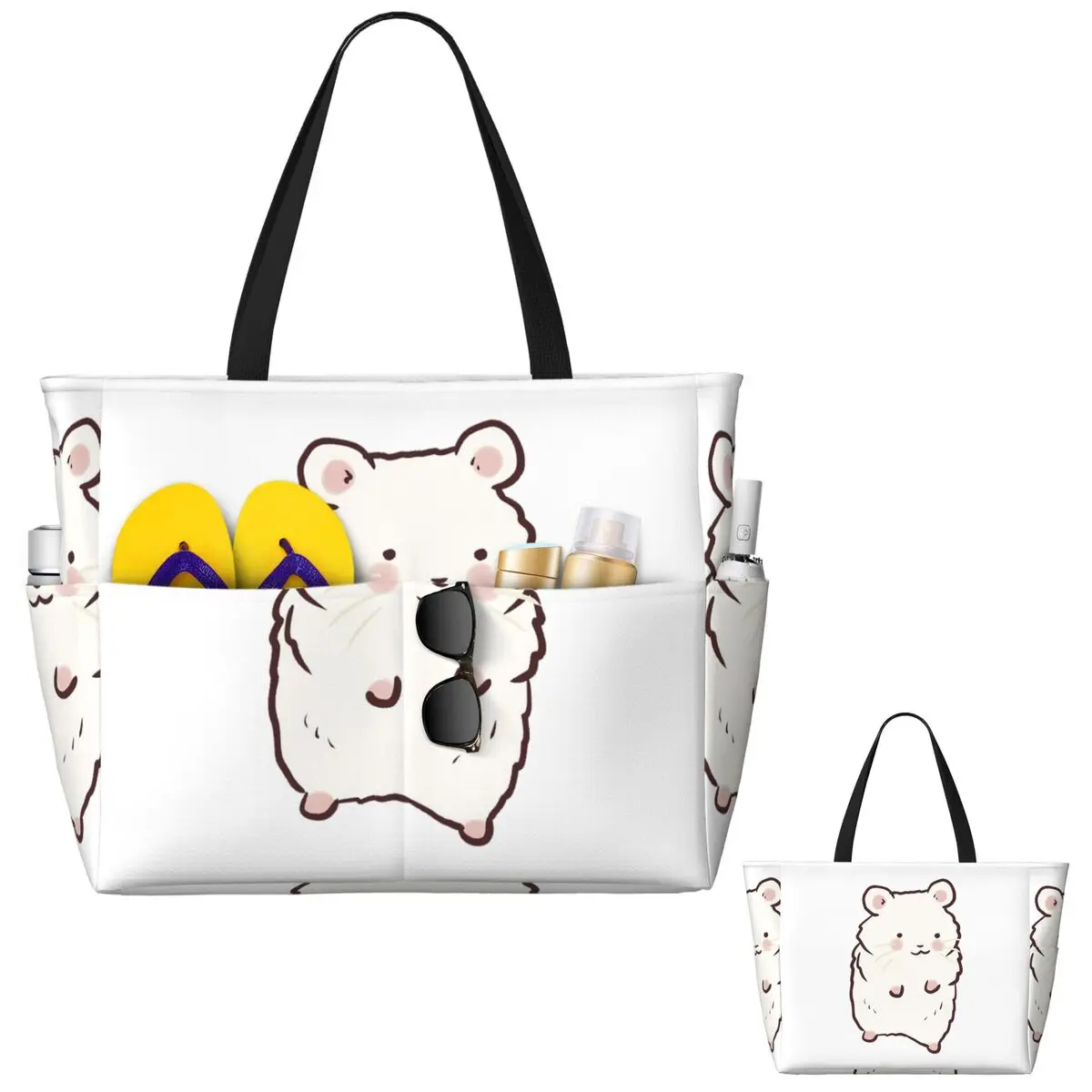 Bolsa tote grande com desenho  - Yoga Fitness Drawing avaliação e preço
