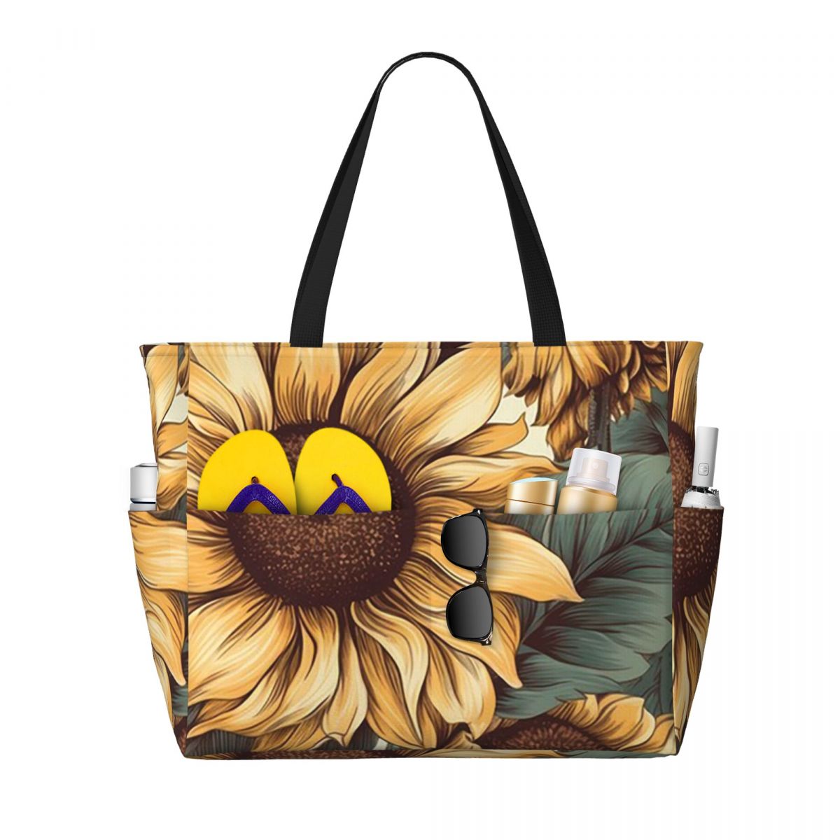 Bolsa tote grande com desenho  - Yoga Fitness Drawing avaliação e preço